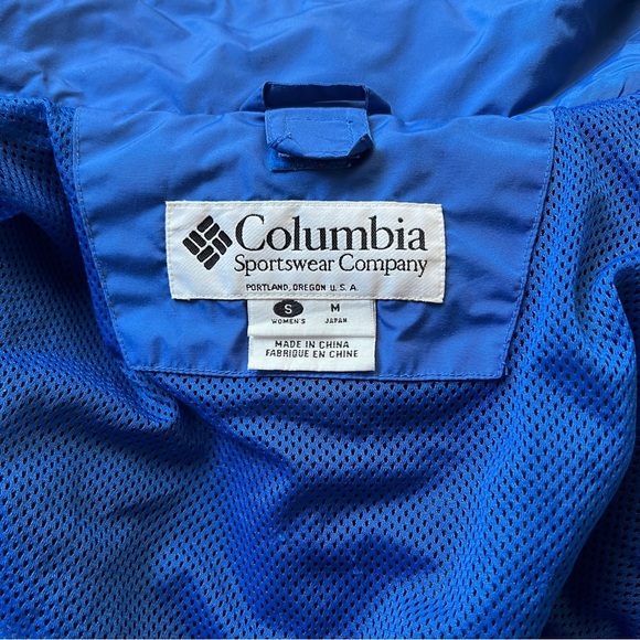 Vintage Columbia Sportswear Blue Black Colorblock Jacket Outdoor-Women’s Size S - Picture 11 of 16